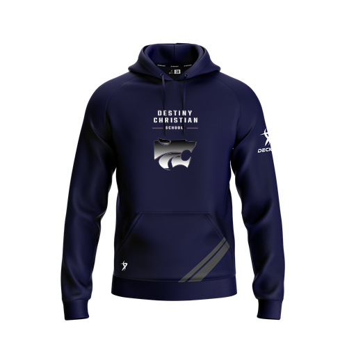 [CUS-DFW-SUHOOD-FLC-LSL-NVY-YXS-LOGO1] Summit Hoodie (Youth XS, Navy, Logo 1)