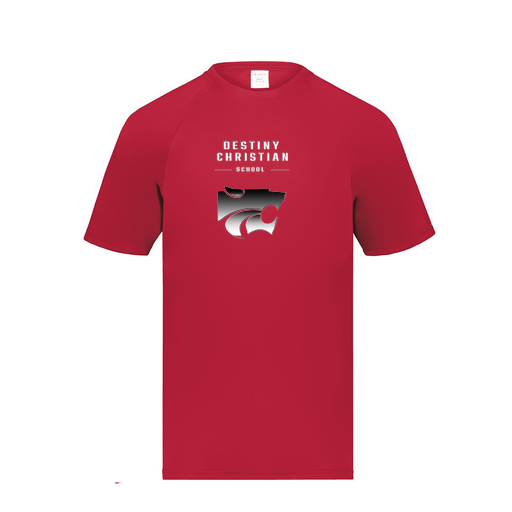 [2790.083.S-LOGO1] Men's Smooth Sport T-Shirt (Adult S, Red, Logo 1)