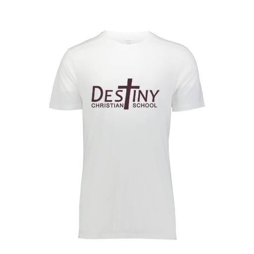 [FTSCUBWH-AS-LOGO2] Decker Men's Tri-Blend T-Shirt - Short Sleeve (Adult S, White, Logo 2)