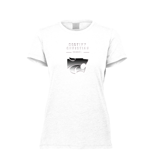 [FTSCUBWH-FAXS-LOGO1] Decker Women's Tri-Blend T-Shirt - Short Sleeve (Female Adult XS, White, Logo 1)