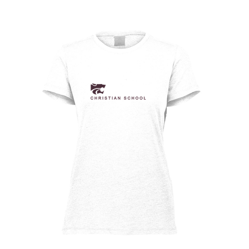 [FTSCUBWH-FAXS-LOGO3] Decker Women's Tri-Blend T-Shirt - Short Sleeve (Female Adult XS, White, Logo 3)