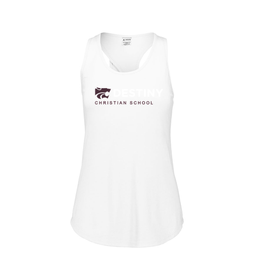 [3078.005.S-LOGO3] Ladies Tri Blend Tank Top (Female Adult S, White, Logo 3)