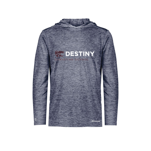 [FOLHCGNV-AS-LOGO3] Decker Men's Charge Hoodie (Adult S, Navy, Logo 3)