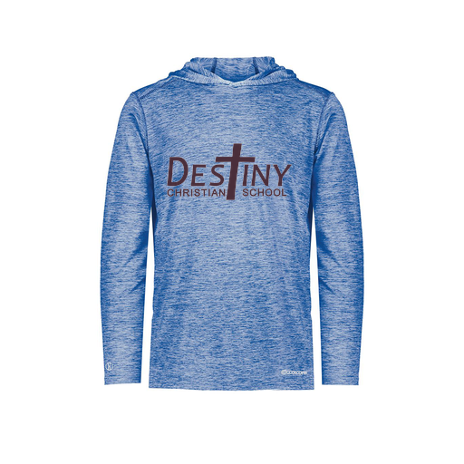 [FOLHCGRY-AS-LOGO2] Decker Men's Charge Hoodie (Adult S, Royal, Logo 2)