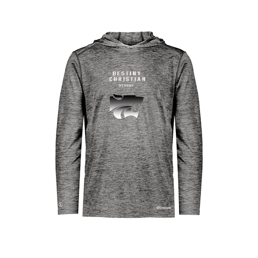 [FOLHCGBK-YS-LOGO1] Decker Youth Charge Hoodie (Youth S, Black, Logo 1)