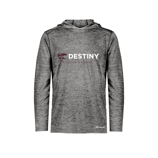 [FOLHCGBK-YS-LOGO3] Decker Youth Charge Hoodie (Youth S, Black, Logo 3)