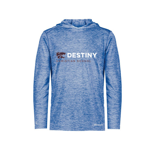 [FOLHCGRY-YS-LOGO3] Decker Youth Charge Hoodie (Youth S, Royal, Logo 3)