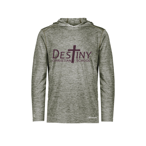 [FOLHCGGY-YS-LOGO2] Decker Youth Charge Hoodie (Youth S, Gray, Logo 2)