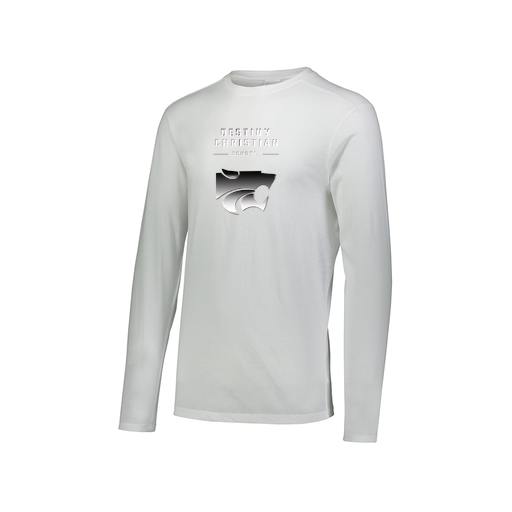 [3075.005.XS-LOGO1] Men's LS Ultra-blend T-Shirt (Adult XS, White, Logo 1)