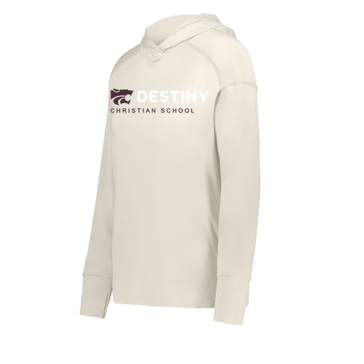 [222798-WHT-FAXS-LOGO3] Ladies Ventura Thin Knit Hoodie (Female Adult XS, White, Logo 3)